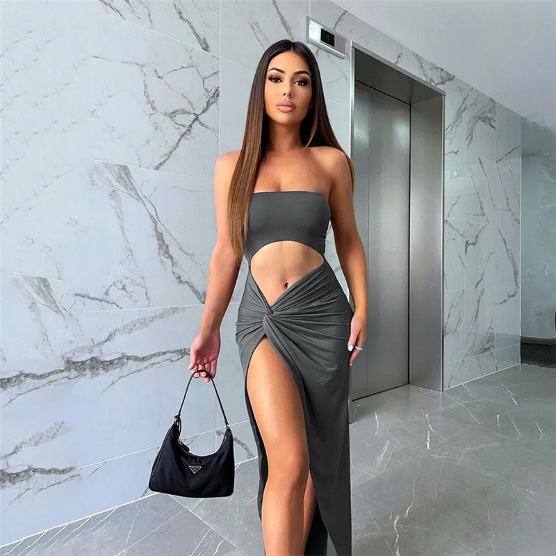 Spring Sexy Cut Out Dress Women Off Shoulder Backless Elegant Split Dresses Women Tight Solid Casual Strapless Female Vestido
Spring Sexy Cut Out Dress Women Off Shoulder Backless Elegant Split Dresses Women Tight Solid Casual Strapless Female Vestido