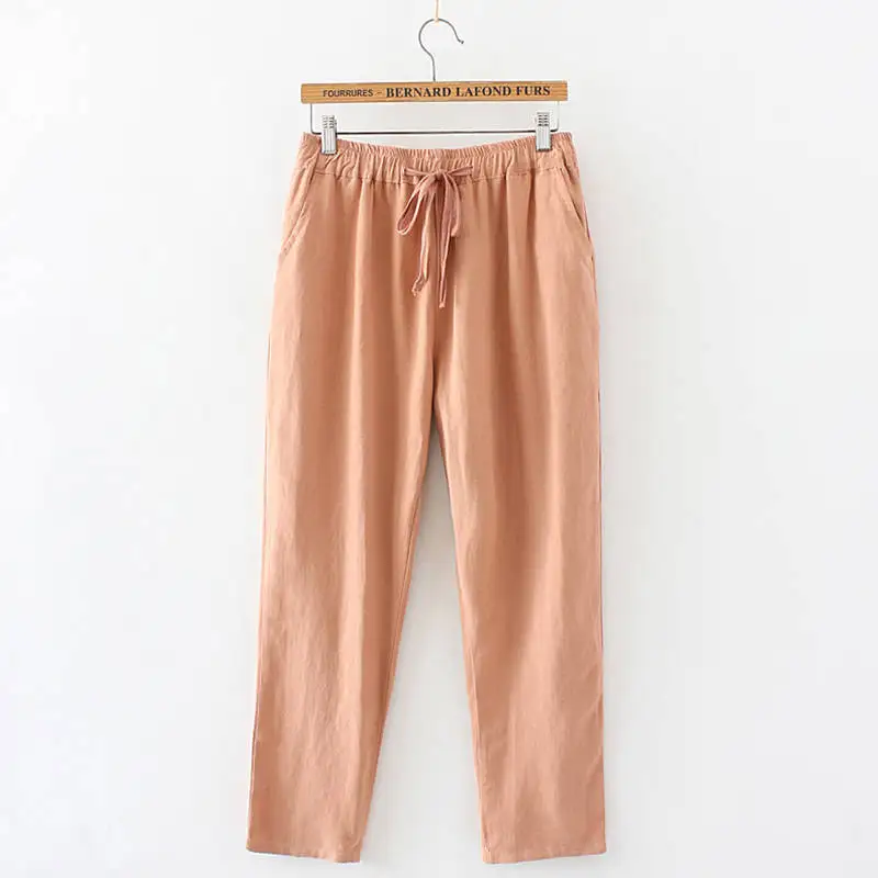 Casual Cotton And Linen Pants Women Lace Up Spring Summer Pants Sweatpants Women High Waist Harem Pants Pantalon Femme C6051
Casual Cotton And Linen Pants Women Lace Up Spring Summer Pants Sweatpants Women High Waist Harem Pants Pantalon Femme C6051