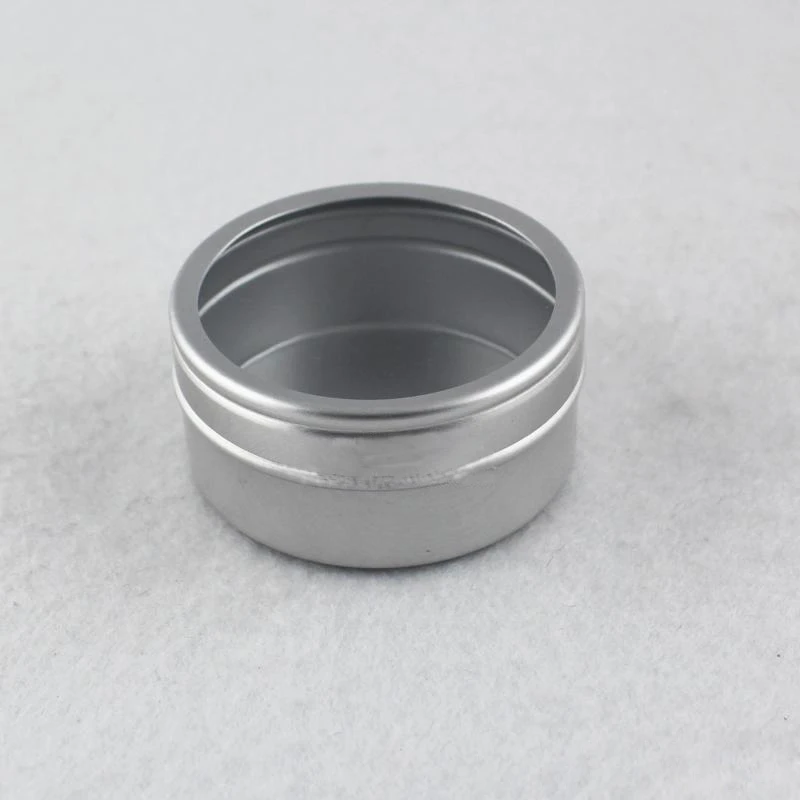 

100pcs 40g Empty Skin Care Cream Aluminum Containers With Window Cap,Metal Aluminum Jar Window Lid ,Metal Bottle Tin Pot Can