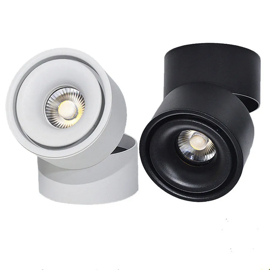 LED Indoor Ceiling Spotlight 360°Adjustable Surface Mounted COB Lighting 7W 10W 12W Ceiling Downlight Aluminum Bedroom Wall Lamp
LED Indoor Ceiling Spotlight 360°Adjustable Surface Mounted COB Lighting 7W 10W 12W Ceiling Downlight Aluminum Bedroom Wall Lamp