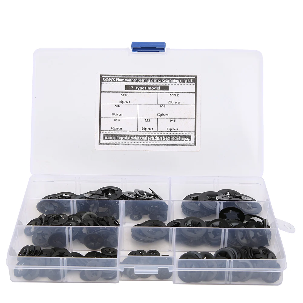 340Pcs Internal Tooth Starlock Washer Fastener Manganese Steel M3‑M12 Hardware Supplies
340Pcs Internal Tooth Starlock Washer Fastener Manganese Steel M3‑M12 Hardware Supplies
