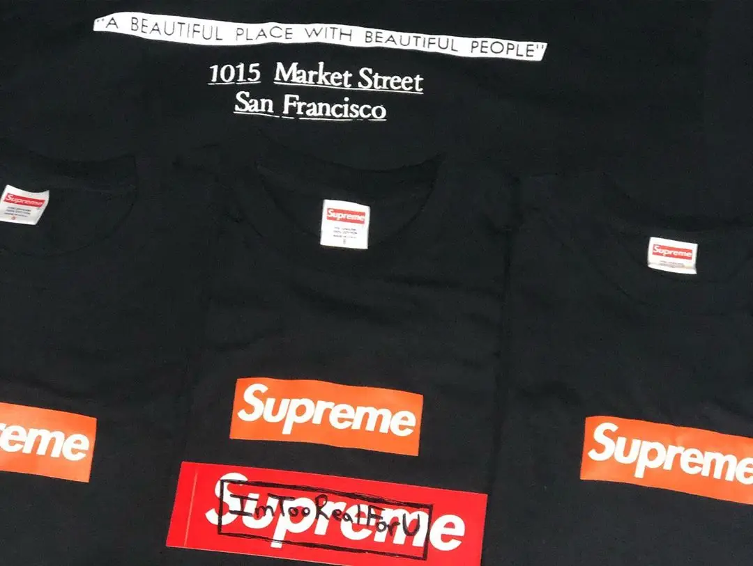 19FW Supreme San Francisco Box Tee Limited Short Sleeve T-Shirt