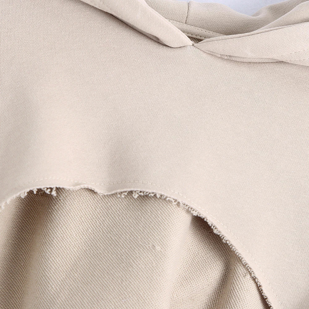 Women Curved Cut Front Super Crop Hoodie Drop Shoulder Sexy Crop hooded SweatshirtZL010
Women Curved Cut Front Super Crop Hoodie Drop Shoulder Sexy Crop hooded SweatshirtZL010