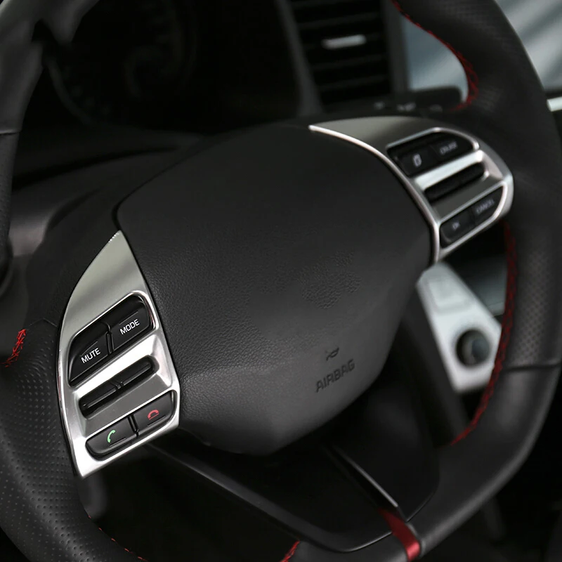 For Hyundai Kona Encino Kauai 2017 2018 2019 Chrome Steering Wheel Switch Button Panel Cover Trim Bezel Frame Molding Decoration
For Hyundai Kona Encino Kauai 2017 2018 2019 Chrome Steering Wheel Switch Button Panel Cover Trim Bezel Frame Molding Decoration