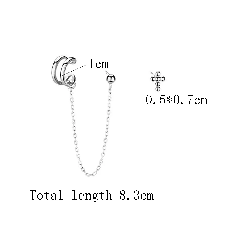 Ear Cuff Clip Chain Tassel Clip On Earring Cross Earrings For Women Korea Silver Color Jewelry Female New Earcuff Studs Jewelry
Ear Cuff Clip Chain Tassel Clip On Earring Cross Earrings For Women Korea Silver Color Jewelry Female New Earcuff Studs Jewelry