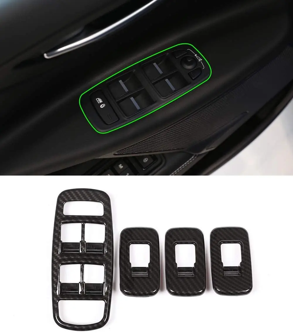 Carbon Fiber Car Door Window Lift Switch Button Panel Cover Trim 4pcs For Jaguar XE 2016
Carbon Fiber Car Door Window Lift Switch Button Panel Cover Trim 4pcs For Jaguar XE 2016
