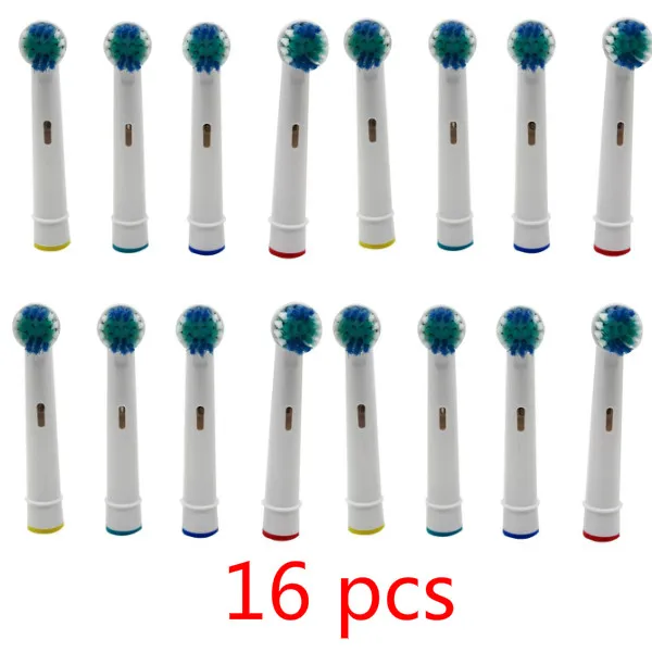 16 pcs Electric Toothbrush Heads SB-17A Replacement Soft-bristled POM 4 Colors for Oral B 3D
16 pcs Electric Toothbrush Heads SB-17A Replacement Soft-bristled POM 4 Colors for Oral B 3D