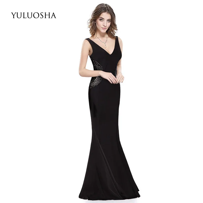 YULUOSHA Evening Gown Sexy Beading V-Neck Sleeveless Floor-Length Formal Dress Women Elegant Special Occasion Dresses
YULUOSHA Evening Gown Sexy Beading V-Neck Sleeveless Floor-Length Formal Dress Women Elegant Special Occasion Dresses