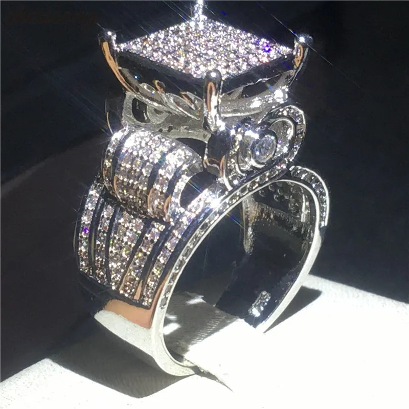 Deluxe Promise Ring 925 sterling Silver Pave setting AAAAA cz Engagement Band Rings For Women men Wedding Jewelry Gift
Deluxe Promise Ring 925 sterling Silver Pave setting AAAAA cz Engagement Band Rings For Women men Wedding Jewelry Gift