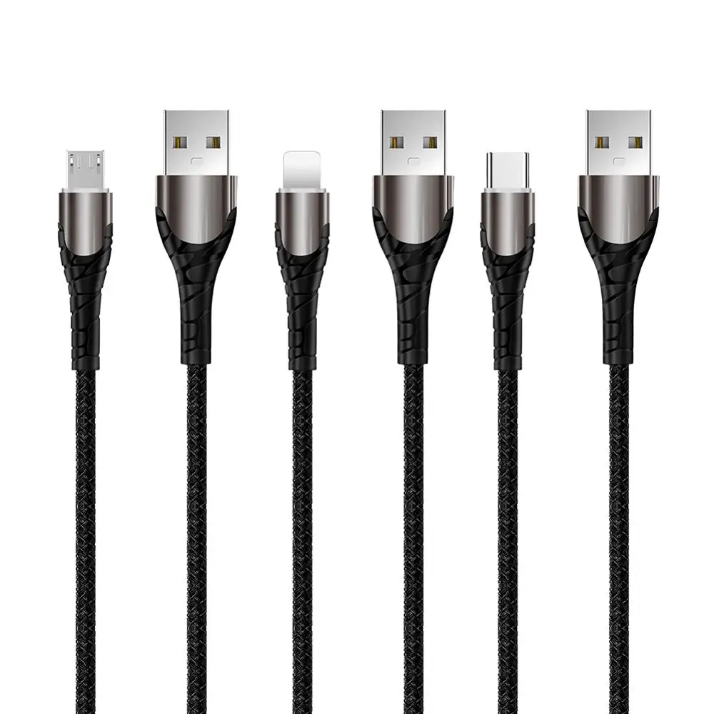 Светодиодный кабель 3 А usb type-C для быстрой зарядки мобильных телефонов шнур IOS X XR |