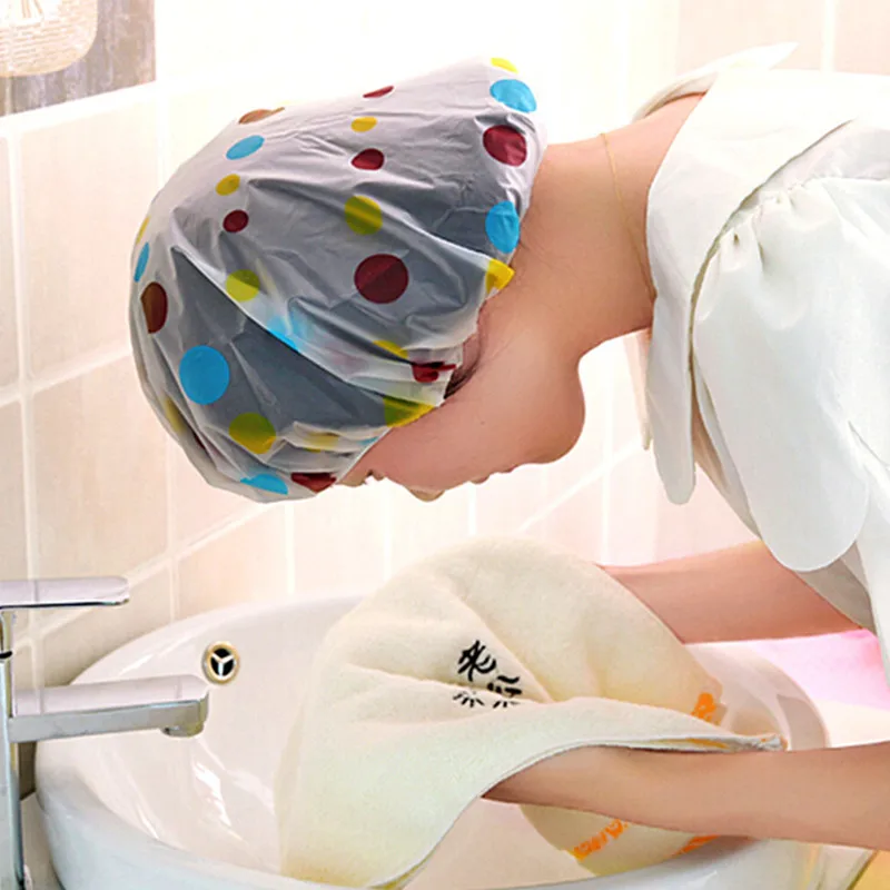 Print Waterproof Shower Cap Thicken Elastic Bath Hat Bathing Cap For Women Spa Bathing Accessory Hair Salon Bathroom Product
Print Waterproof Shower Cap Thicken Elastic Bath Hat Bathing Cap For Women Spa Bathing Accessory Hair Salon Bathroom Product