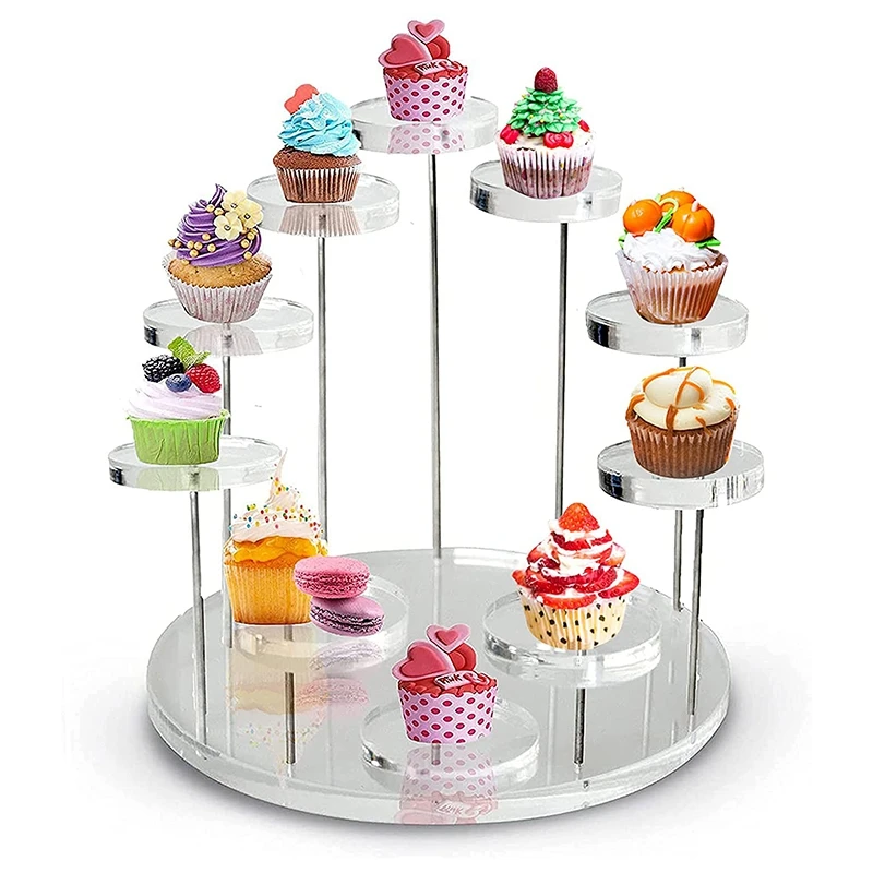 Acrylic Cupcake Holder Stand, Round Cupcake Tower Display Stand, Premium Dessert Stand Cupcake Holders, for Parties
Acrylic Cupcake Holder Stand, Round Cupcake Tower Display Stand, Premium Dessert Stand Cupcake Holders, for Parties