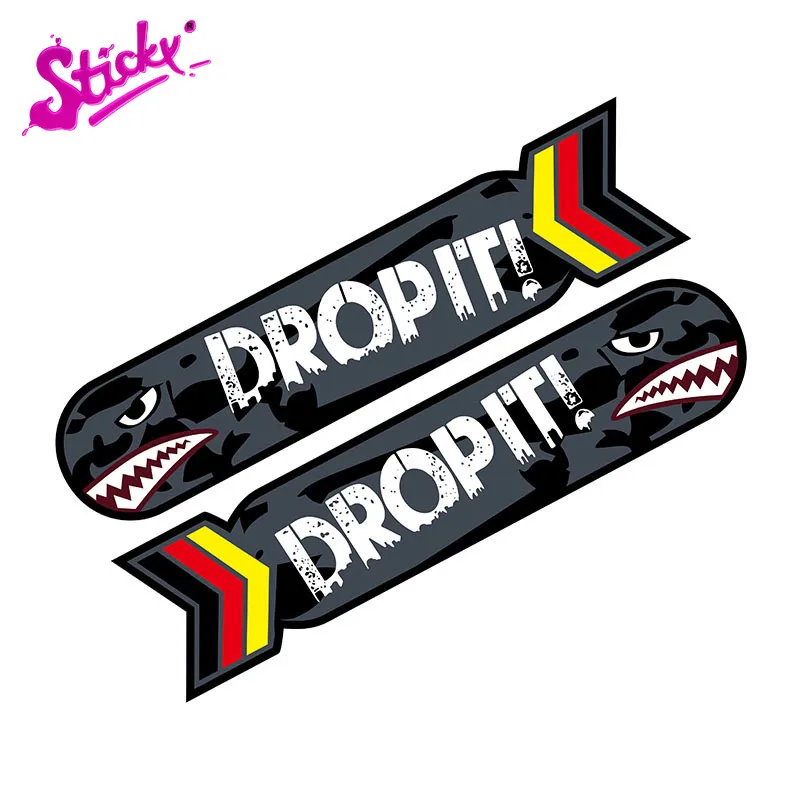 STICKY 2pcs Personality Motorcycle Helmet Decal DROPIT Shak Cartoon Reflective Car Sticker Decal Decor Laptop Trunk Sticker
STICKY 2pcs Personality Motorcycle Helmet Decal DROPIT Shak Cartoon Reflective Car Sticker Decal Decor Laptop Trunk Sticker
