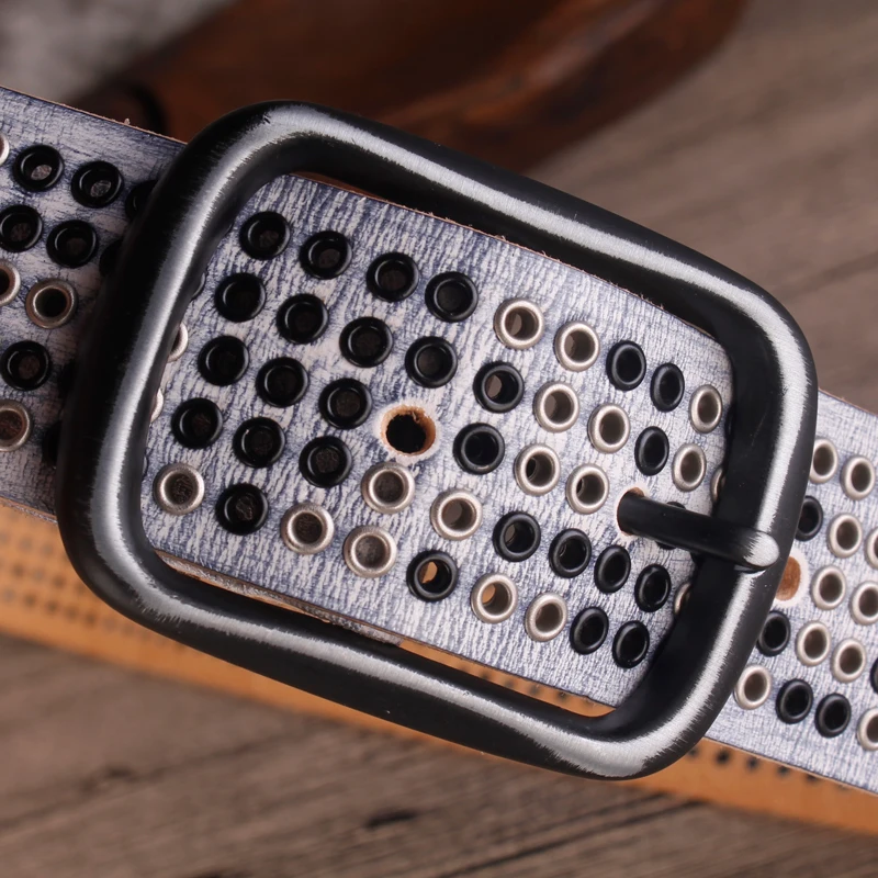 CETIRI Men&Women's Designer Top Grain Genuine Leather Belts Fashion Rhinestone Rivet Belt Studded Belt Punk With Pin Buckle
CETIRI Men&Women's Designer Top Grain Genuine Leather Belts Fashion Rhinestone Rivet Belt Studded Belt Punk With Pin Buckle