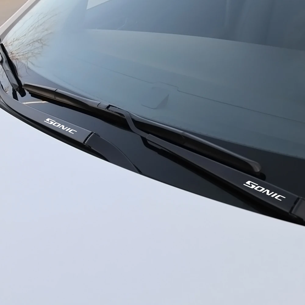 Наклейки на стеклоочистители для Chevrolet Sonic Sport светоотражающие внешние