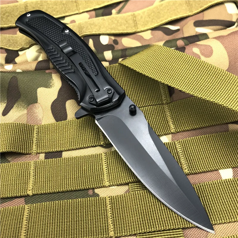 Camping Rescue Folding Knife New Black Blade Hunting Knife Wood Handle Tactical Knives Outdoor Military Pocket Knife EDC Tool 
Camping Rescue Folding Knife New Black Blade Hunting Knife Wood Handle Tactical Knives Outdoor Military Pocket Knife EDC Tool