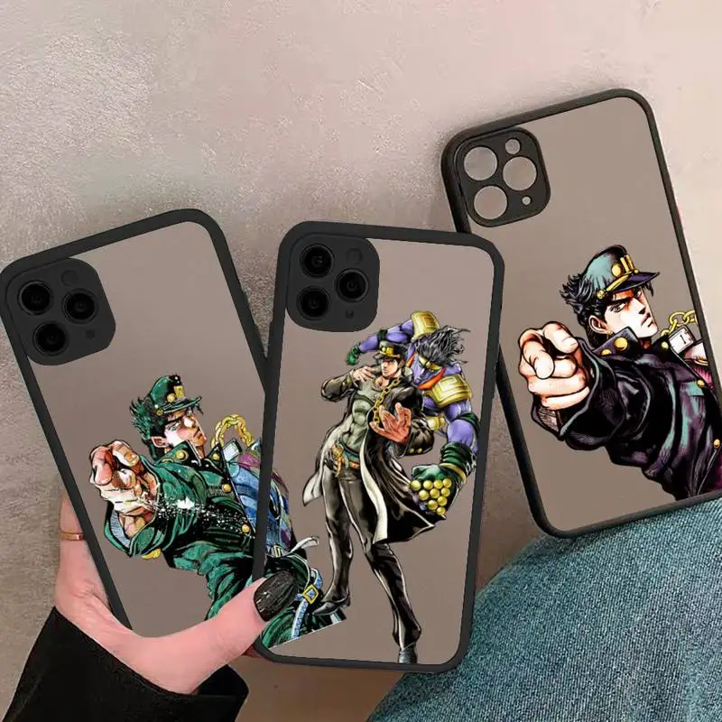 JoJo Bizarre Adventure jotaro kujo Phone Case matte transparent black For iPhone 7 8 x xs xr 11 12 pro plus mini max Clear Funda
JoJo Bizarre Adventure jotaro kujo Phone Case matte transparent black For iPhone 7 8 x xs xr 11 12 pro plus mini max Clear Funda