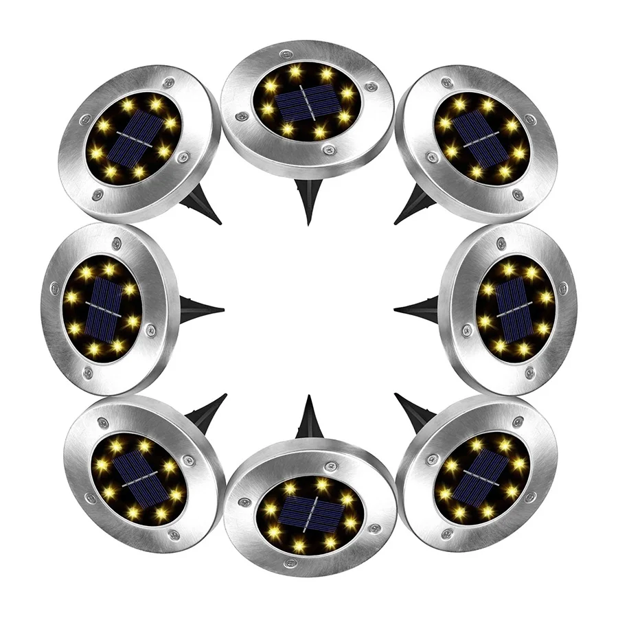 2021 Solar Powered Ground Light Waterproof Garden Pathway Deck Lights With 8 LEDs Solar Lamp for Home Yard Driveway Lawn Road
2021 Solar Powered Ground Light Waterproof Garden Pathway Deck Lights With 8 LEDs Solar Lamp for Home Yard Driveway Lawn Road