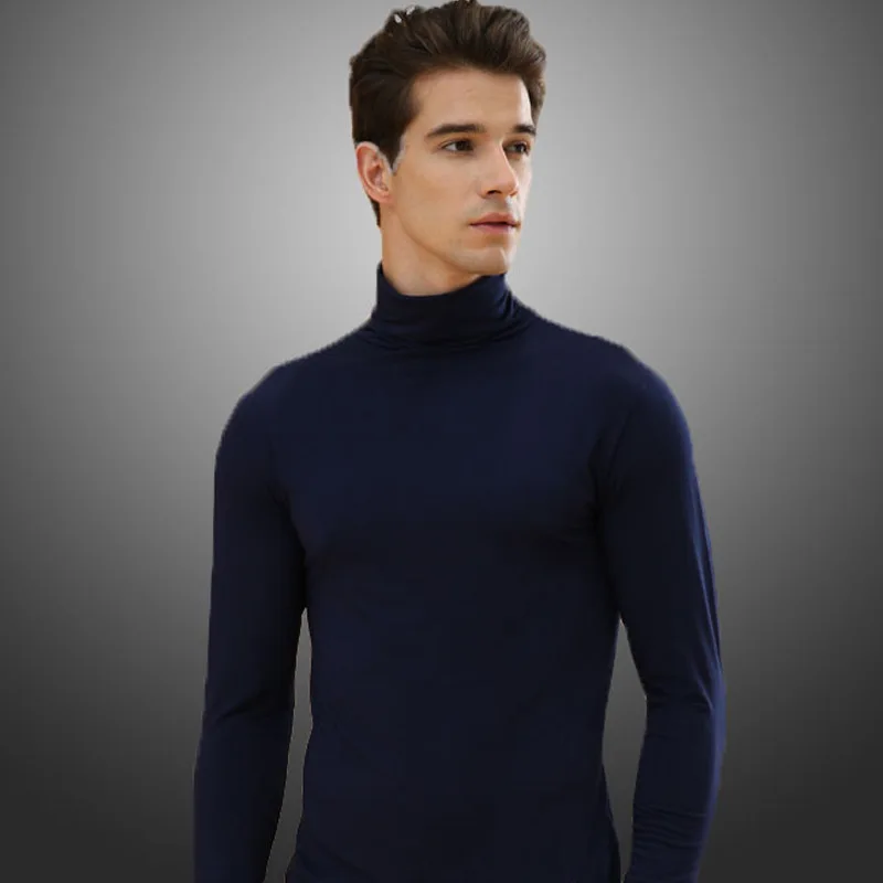 Fall/winter Long-sleeved Men's High-neck Lapels Thin Solid Color Tight Top Breathable Elastic Dynamic Fitness Men T Shirt
Fall/winter Long-sleeved Men's High-neck Lapels Thin Solid Color Tight Top Breathable Elastic Dynamic Fitness Men T Shirt