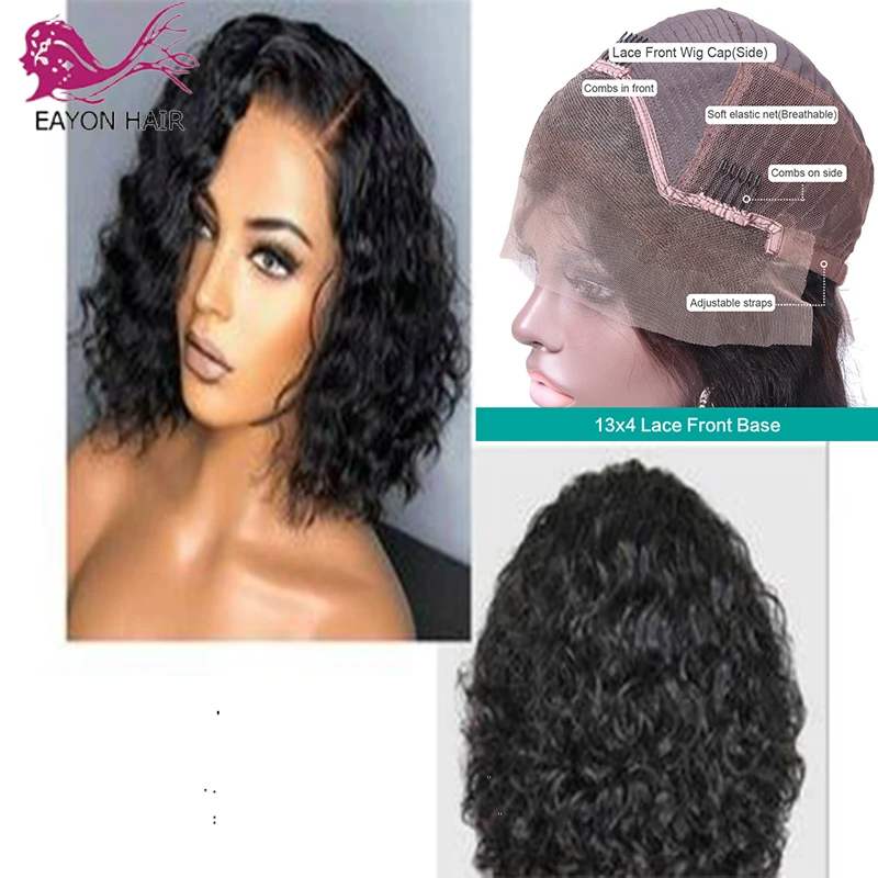EAYON Brazilian 13x4 Bob Wigs Pre Plucked With Baby Hair Water Wave 150Density Short Remy Human Hair Bob Wigs 8-16Inch For Women
EAYON Brazilian 13x4 Bob Wigs Pre Plucked With Baby Hair Water Wave 150Density Short Remy Human Hair Bob Wigs 8-16Inch For Women