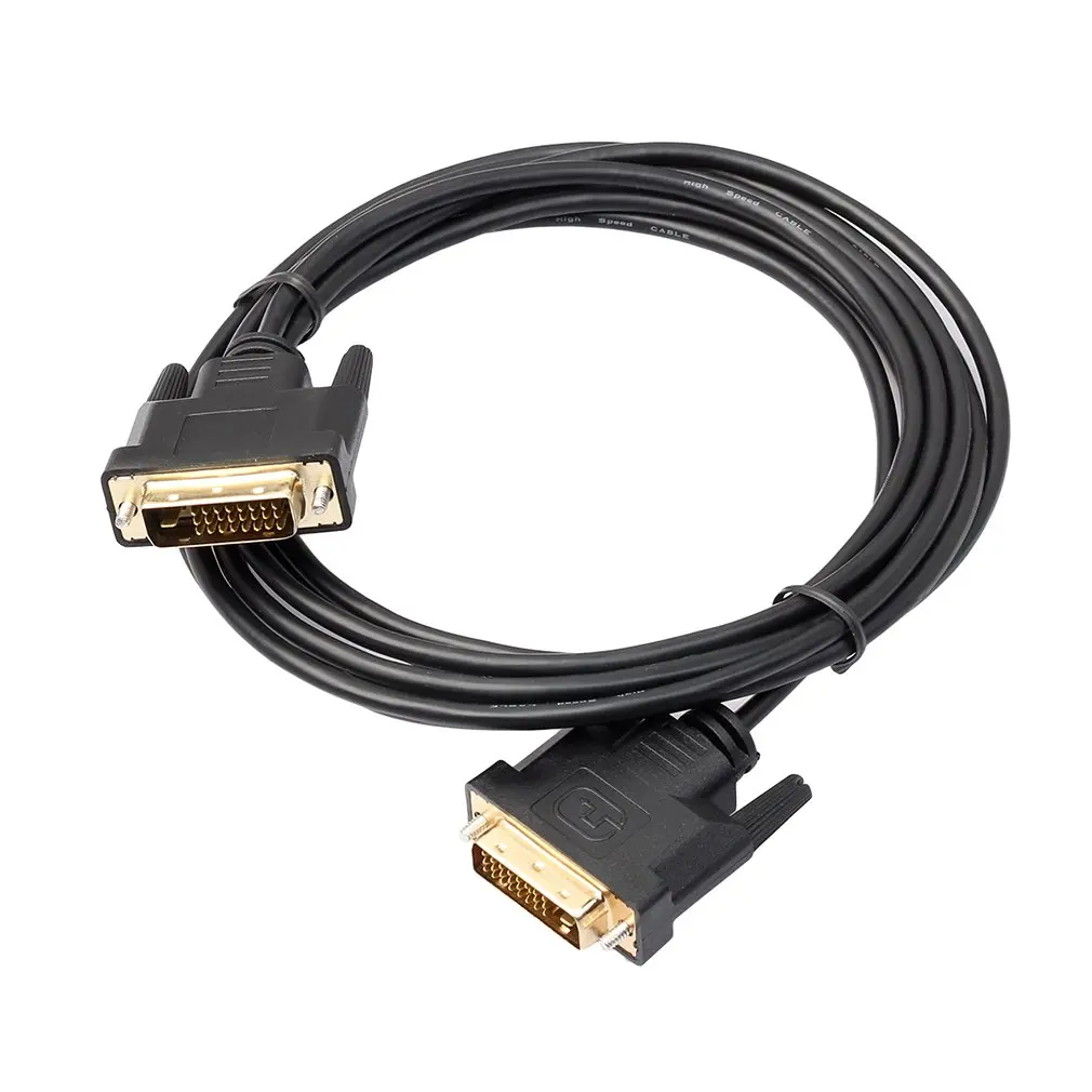 Universal 1.8M/3M/5M DVI D To DVI-D Gold Male 24+1 Pin Dual Link TV Cable Perfect For TFT Monitor Black
Universal 1.8M/3M/5M DVI D To DVI-D Gold Male 24+1 Pin Dual Link TV Cable Perfect For TFT Monitor Black