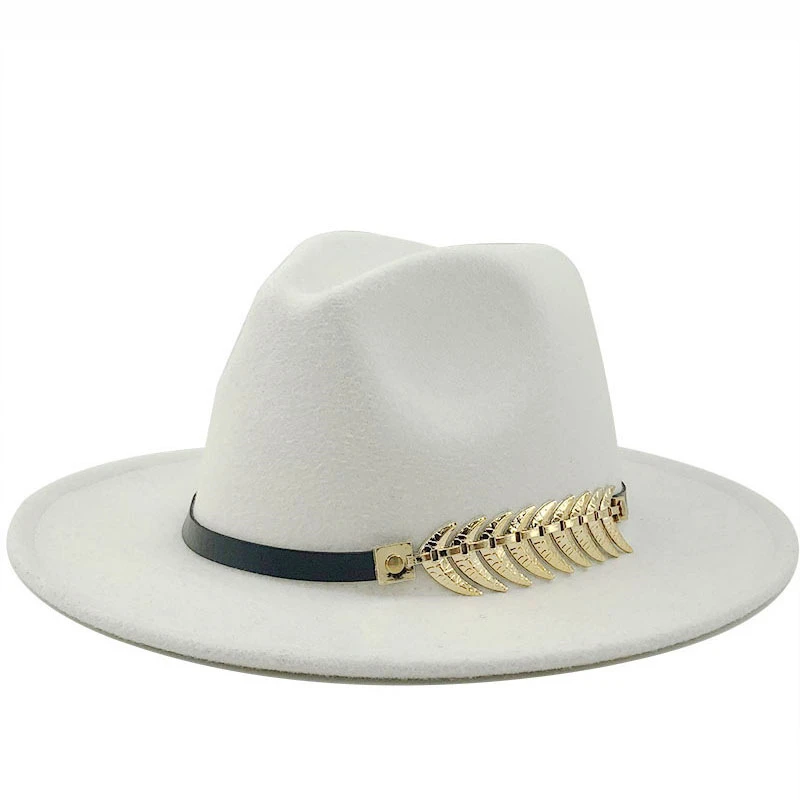Simple Men Women Wide Brim Warm Wool Felt Jazz Fedora Hats Retro Style Solid Color Panama Hat Trilby Party Formal Hat 56-58CM
Simple Men Women Wide Brim Warm Wool Felt Jazz Fedora Hats Retro Style Solid Color Panama Hat Trilby Party Formal Hat 56-58CM