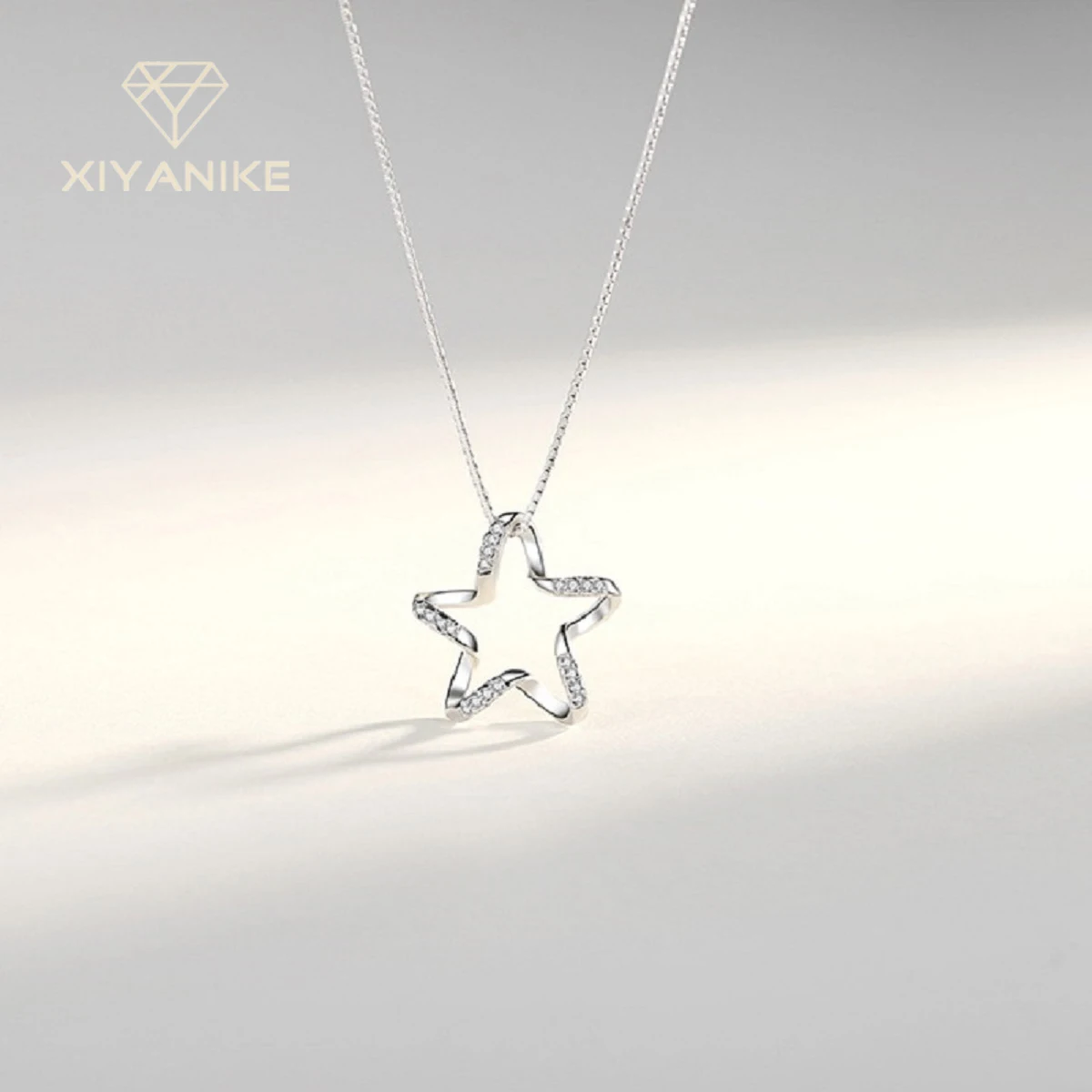 XIYANIKE Silver Color 2021 Star Pendant Necklace Jewelry For Women Fashion Trend Clavicle Chain Collier Femme Gift
XIYANIKE Silver Color 2021 Star Pendant Necklace Jewelry For Women Fashion Trend Clavicle Chain Collier Femme Gift