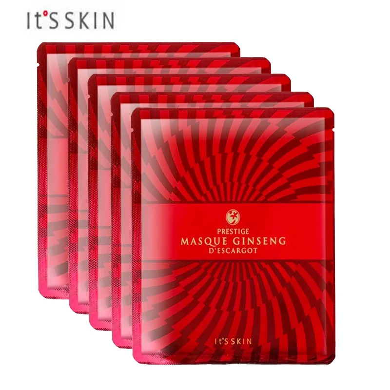 It's skin PRESTIGE Masque Ginseng d'escargot 25ml*5ea Whitening Depth Replenishment Moisturizing Oil-control Anti-Aging Nourish
It's skin PRESTIGE Masque Ginseng d'escargot 25ml*5ea Whitening Depth Replenishment Moisturizing Oil-control Anti-Aging Nourish