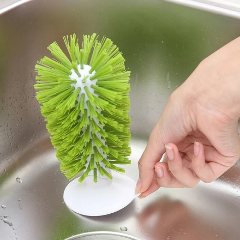 Kitchen Vertical Suction Cup Sink Cup Brush Glass Cleaning Brush Scrub Kitchen Bottle Cleaning Washing Brush-Up TT-best 
Kitchen Vertical Suction Cup Sink Cup Brush Glass Cleaning Brush Scrub Kitchen Bottle Cleaning Washing Brush-Up TT-best
