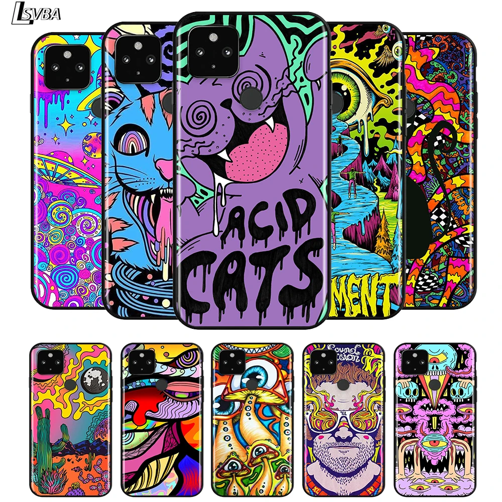 Silicone Black Soft Fundas Cover Colourful Psychedelic Trippy Art For Google Pixel 5 4a 5G 4 XL Anti-fall Popular Phone Case
Silicone Black Soft Fundas Cover Colourful Psychedelic Trippy Art For Google Pixel 5 4a 5G 4 XL Anti-fall Popular Phone Case