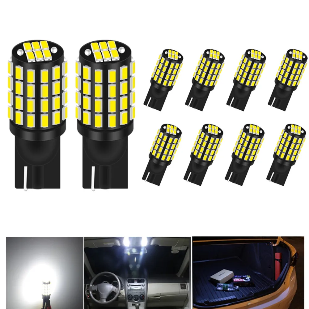 Светодиодная лампа Canbus 5W5 T10, автомобисветильник светодиодная сигнальная лампа W5W 12 в 6000K, освесветильник номерного знака s 3014 54SMD, белый для ...
Светодиодная лампа Canbus 5W5 T10, автомобисветильник светодиодная сигнальная лампа W5W 12 в 6000K, освесветильник номерного знака s 3014 54SMD, белый для ...