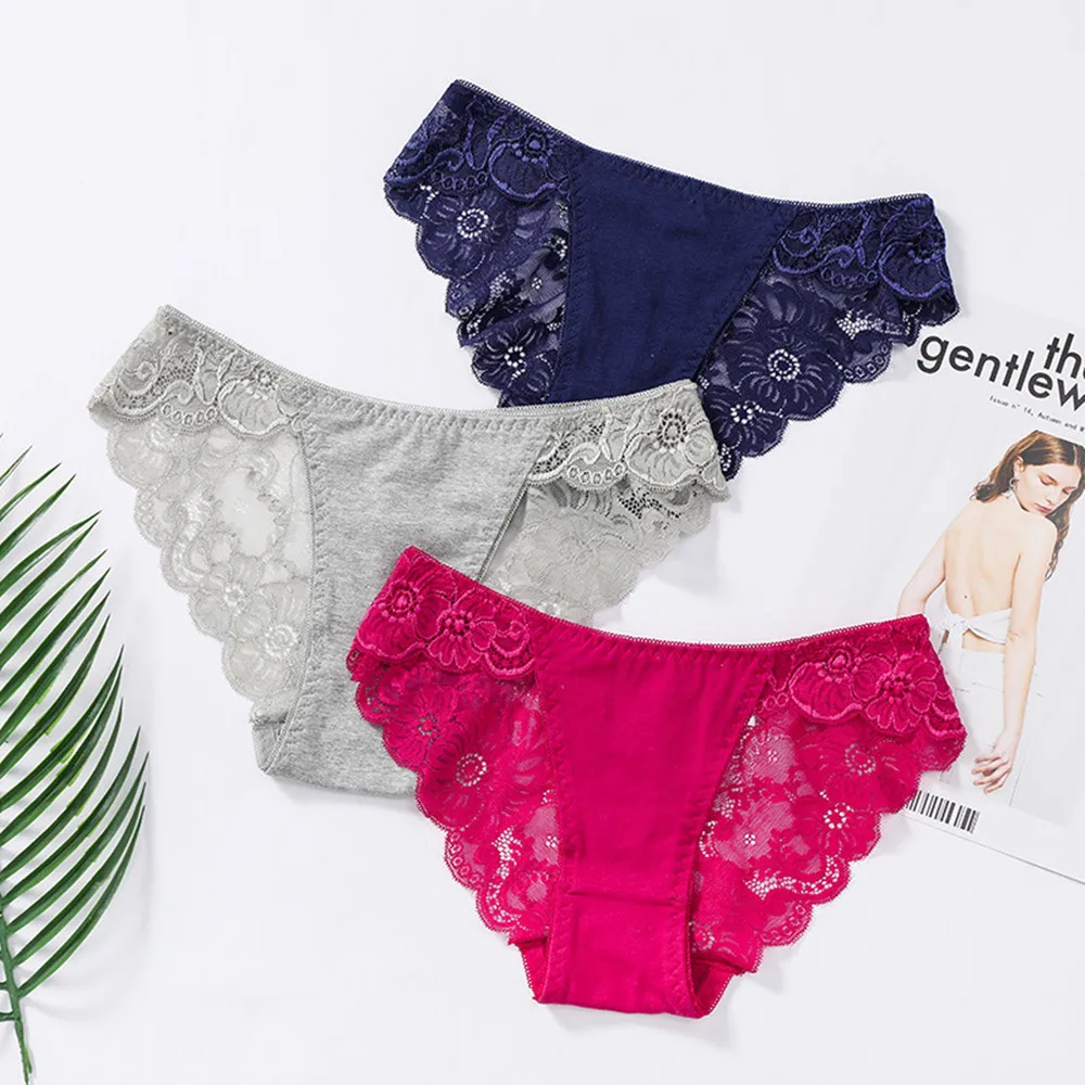 3pcs Exotic Apparel Sexy Panties Lace Briefs Women Low-Rise Solid Panty Underwear Sexy Women Lace Breathable Hip-lift Underpants
3pcs Exotic Apparel Sexy Panties Lace Briefs Women Low-Rise Solid Panty Underwear Sexy Women Lace Breathable Hip-lift Underpants