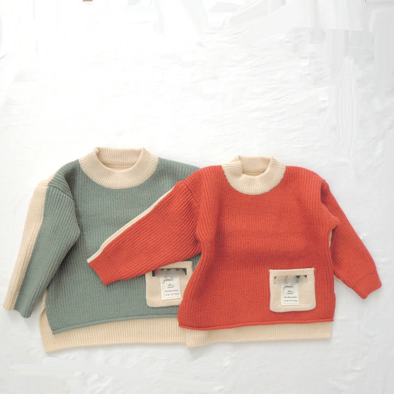 2021 Autumn Winter Knited Sweater Children's Round Neck Pullover Kid Boy Girl Clothes Cotton Sweatershirt Winter Warm Outerwear
2021 Autumn Winter Knited Sweater Children's Round Neck Pullover Kid Boy Girl Clothes Cotton Sweatershirt Winter Warm Outerwear