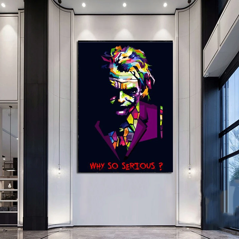 Abstract Art Print Film Star the Clown Jack Canvas Painting Oil Painting Modern Posters Print Wall Art for Livingroom Home Decor
Abstract Art Print Film Star the Clown Jack Canvas Painting Oil Painting Modern Posters Print Wall Art for Livingroom Home Decor