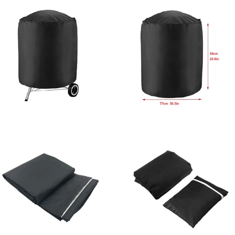 Black Outdoor Barbecue Round Dust Cover Waterproof Durable Extra Sun Protection
Black Outdoor Barbecue Round Dust Cover Waterproof Durable Extra Sun Protection