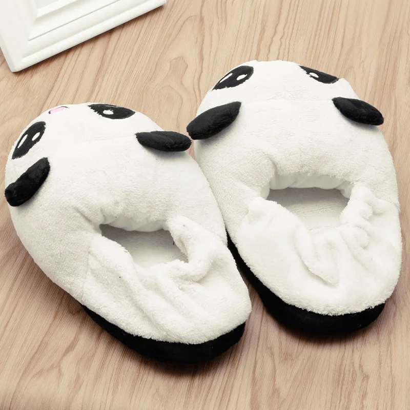 Mignon Yeux Panda Femmes Pantoufles Belle Cartoon Indoor Accueil Soft Shoes