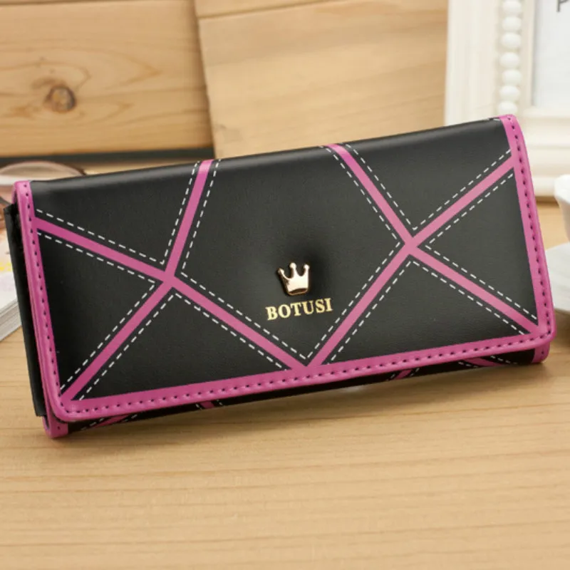 2020 New Korean Version of The Geometric Women's Wallet Crown Color Matching Long Wallet Wallet Mobile Phone Bag
2020 New Korean Version of The Geometric Women's Wallet Crown Color Matching Long Wallet Wallet Mobile Phone Bag
