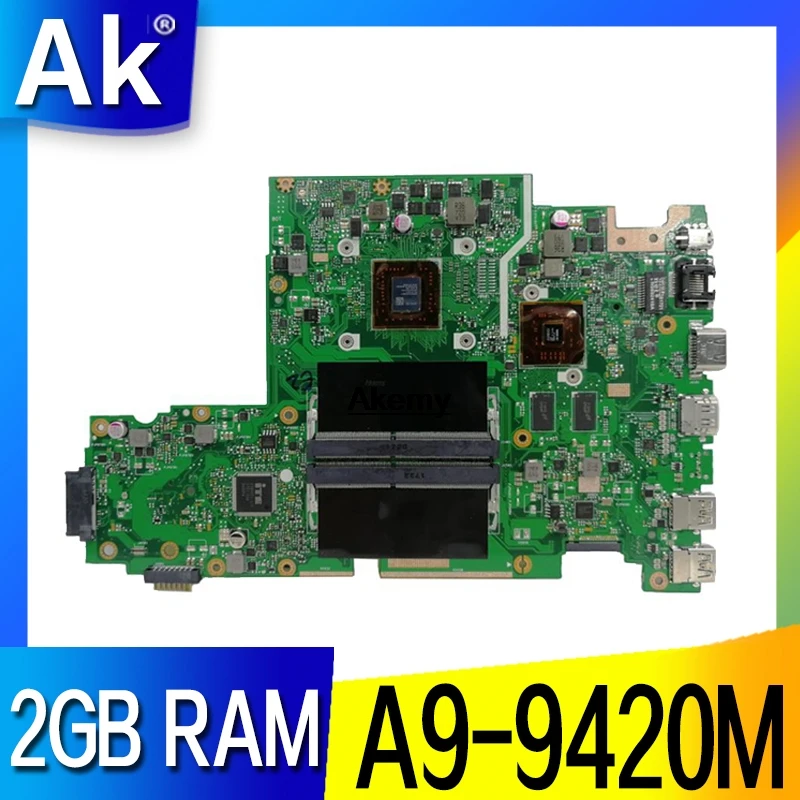 X542BP материнская плата для ноутбука ASUS X542B X542BP A580B K580B материнская плата 100% тест 2 Гб RAM A9-9420M CPU 3,0 GHZ
X542BP материнская плата для ноутбука ASUS X542B X542BP A580B K580B материнская плата 100% тест 2 Гб RAM A9-9420M CPU 3,0 GHZ