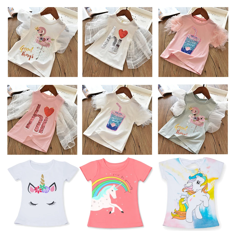 Cartoon Unicorn Printing Girls T-Shirt Boys Short Sleeve Summer Kids Clothes Children Birthday Party Costume
Cartoon Unicorn Printing Girls T-Shirt Boys Short Sleeve Summer Kids Clothes Children Birthday Party Costume