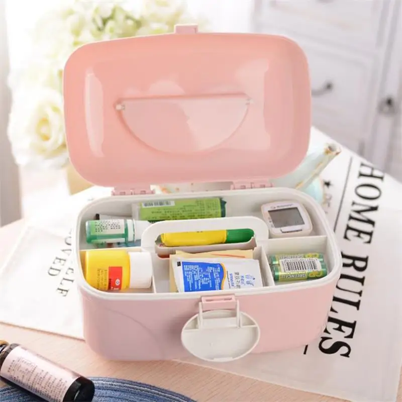 Multi-layer First Aid Kit Storage Organizer Medicine Box Plastic Cosmetic Storage Boxes Student Dormitory Home Drawer Organizer
Multi-layer First Aid Kit Storage Organizer Medicine Box Plastic Cosmetic Storage Boxes Student Dormitory Home Drawer Organizer