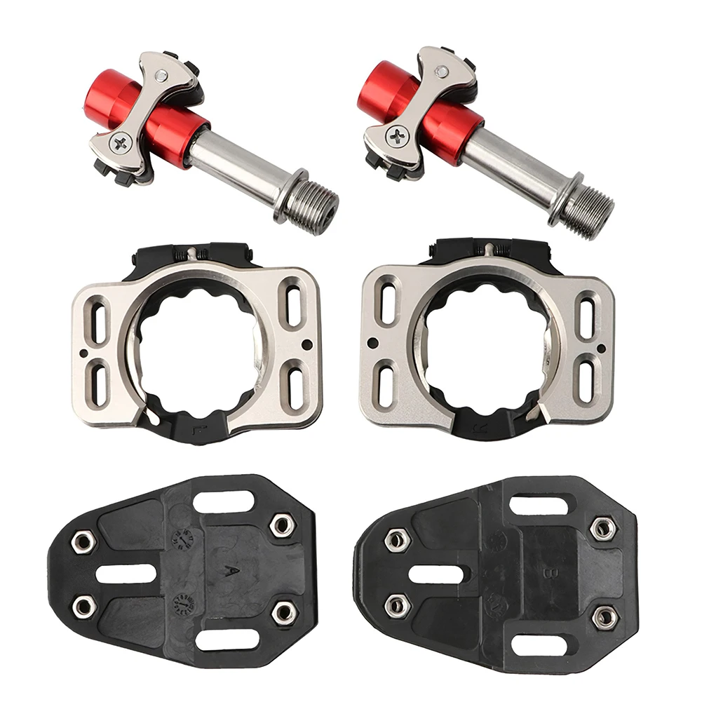 New Ultra-light Titanium Alloy Lollipop Self-Locking Pedal Steel Shaft Titanium Shaft Tripellin Bike Lock Pedal For Road Bicycle
New Ultra-light Titanium Alloy Lollipop Self-Locking Pedal Steel Shaft Titanium Shaft Tripellin Bike Lock Pedal For Road Bicycle
