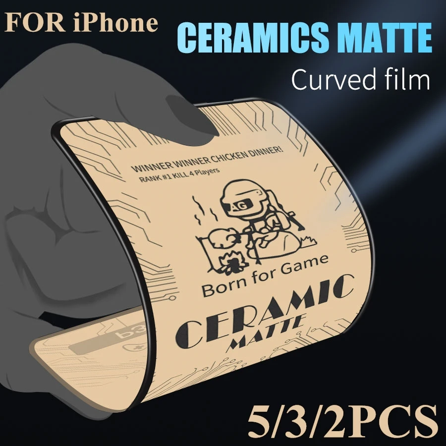 5/3/2PCS Matte Soft Ceramic Tempered Glass for IPhone 11 12 13 Pro Max 12Mini X XR XS 6 7 8 PlusProtective Screen Protector Film
5/3/2PCS Matte Soft Ceramic Tempered Glass for IPhone 11 12 13 Pro Max 12Mini X XR XS 6 7 8 PlusProtective Screen Protector Film