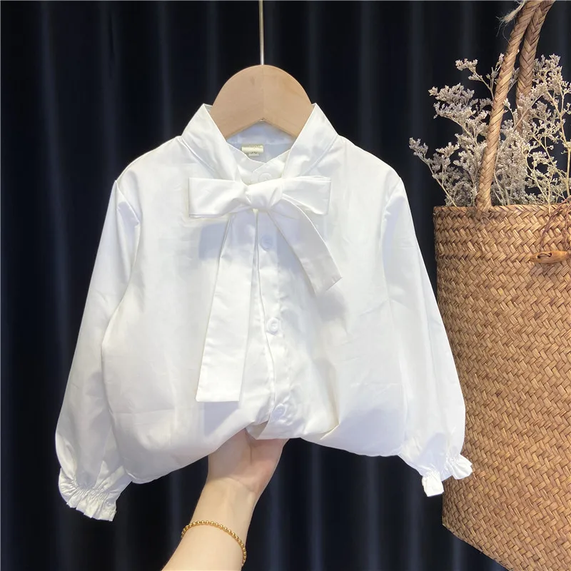 Bow Shirts for Kids Children Long Sleeves White Tops Baby Girls Cotton Shirt for Toddler Girls Cute Children Clothes for Teens
Bow Shirts for Kids Children Long Sleeves White Tops Baby Girls Cotton Shirt for Toddler Girls Cute Children Clothes for Teens
