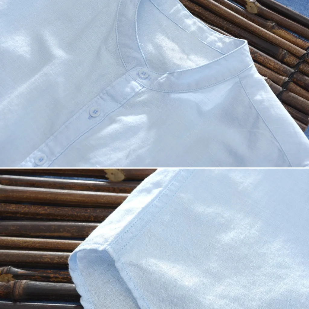 Shirt Men Classic summer men Linen shirt solid cotton short sleeve camisa slim fit casual White shirts for men camisa masculina
Shirt Men Classic summer men Linen shirt solid cotton short sleeve camisa slim fit casual White shirts for men camisa masculina