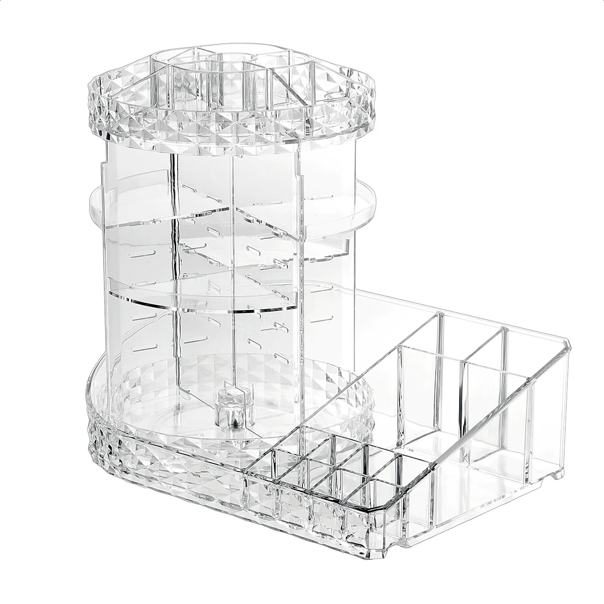360 Degree Rotating Makeup Storage Rack Lagre Capacity Cosmetics Organizer Assembly Skin Care Holder Bathroom Display Case
360 Degree Rotating Makeup Storage Rack Lagre Capacity Cosmetics Organizer Assembly Skin Care Holder Bathroom Display Case