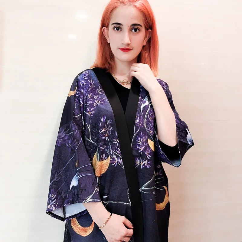 Women Kimono Cardigan Yukata Female Japanese Streetwear Japan Style Shirt Dragon Clothes Haori Women'S Kimono Obi Top 10205
Women Kimono Cardigan Yukata Female Japanese Streetwear Japan Style Shirt Dragon Clothes Haori Women'S Kimono Obi Top 10205
