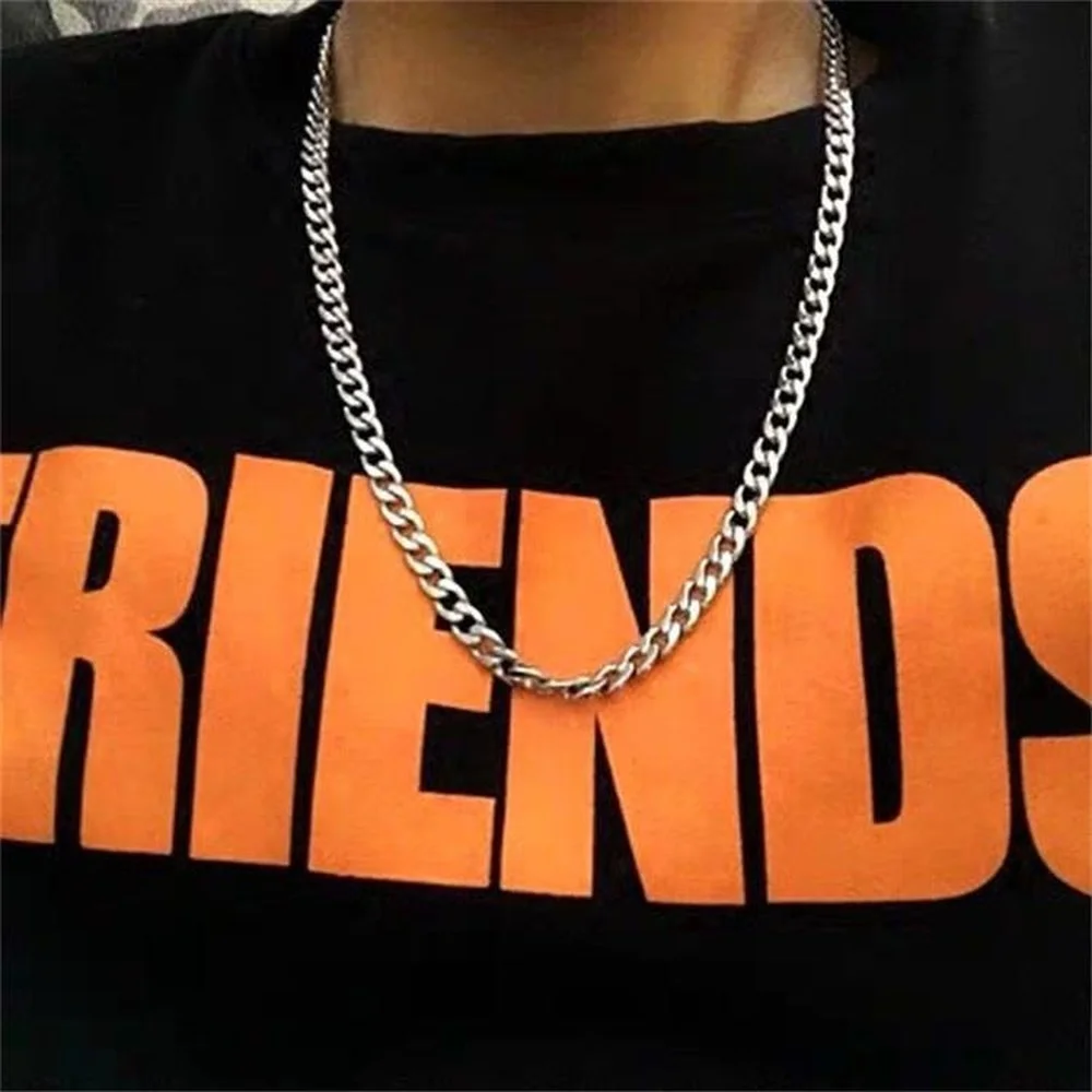 Simple Fashion Stainless Steel Chain Men's and Women's Necklace Titanium Steel Trend Hiphop Street Hip Hop Necklace
Simple Fashion Stainless Steel Chain Men's and Women's Necklace Titanium Steel Trend Hiphop Street Hip Hop Necklace