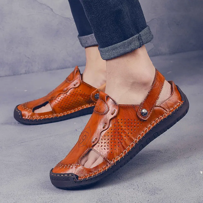 Men Casual Sandals Sandal Men Shoes Mens Sandals Beach Leather Slippers Walking Roman Summer Comfort Sandalias Hombre De Cuero
Men Casual Sandals Sandal Men Shoes Mens Sandals Beach Leather Slippers Walking Roman Summer Comfort Sandalias Hombre De Cuero