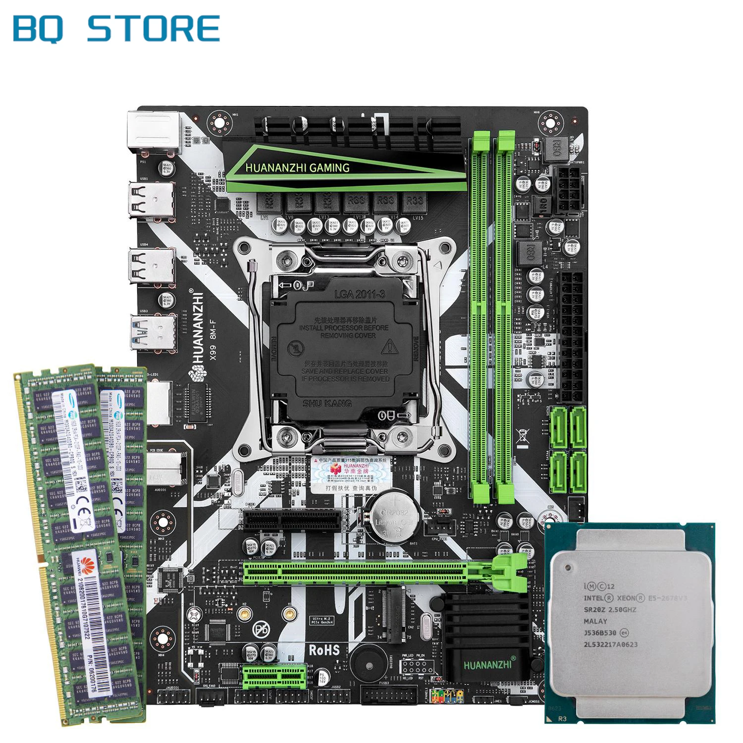 HUANANZHI X99 8M F X99 Motherboard with Intel XEON E5 2678 V3 with 2*16G DDR4 RECC memory combo kit set NVME USB3.0 Server
HUANANZHI X99 8M F X99 Motherboard with Intel XEON E5 2678 V3 with 2*16G DDR4 RECC memory combo kit set NVME USB3.0 Server