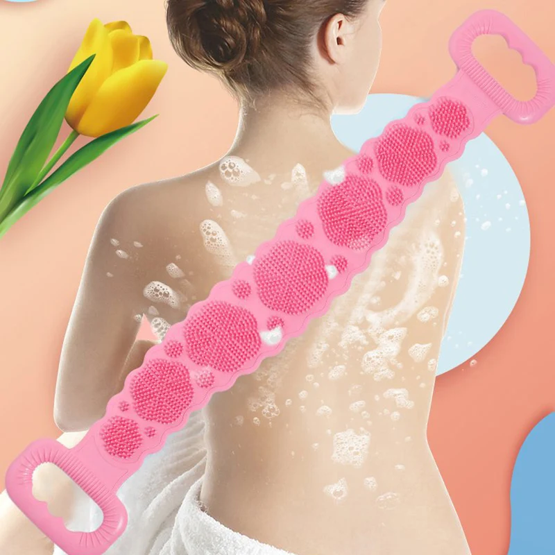 Silicone Brushes Back Scrubber Soft Bath Towel Bath Belt Body Exfoliating Massage For Shower Body Cleaning Bathroom Shower
Silicone Brushes Back Scrubber Soft Bath Towel Bath Belt Body Exfoliating Massage For Shower Body Cleaning Bathroom Shower